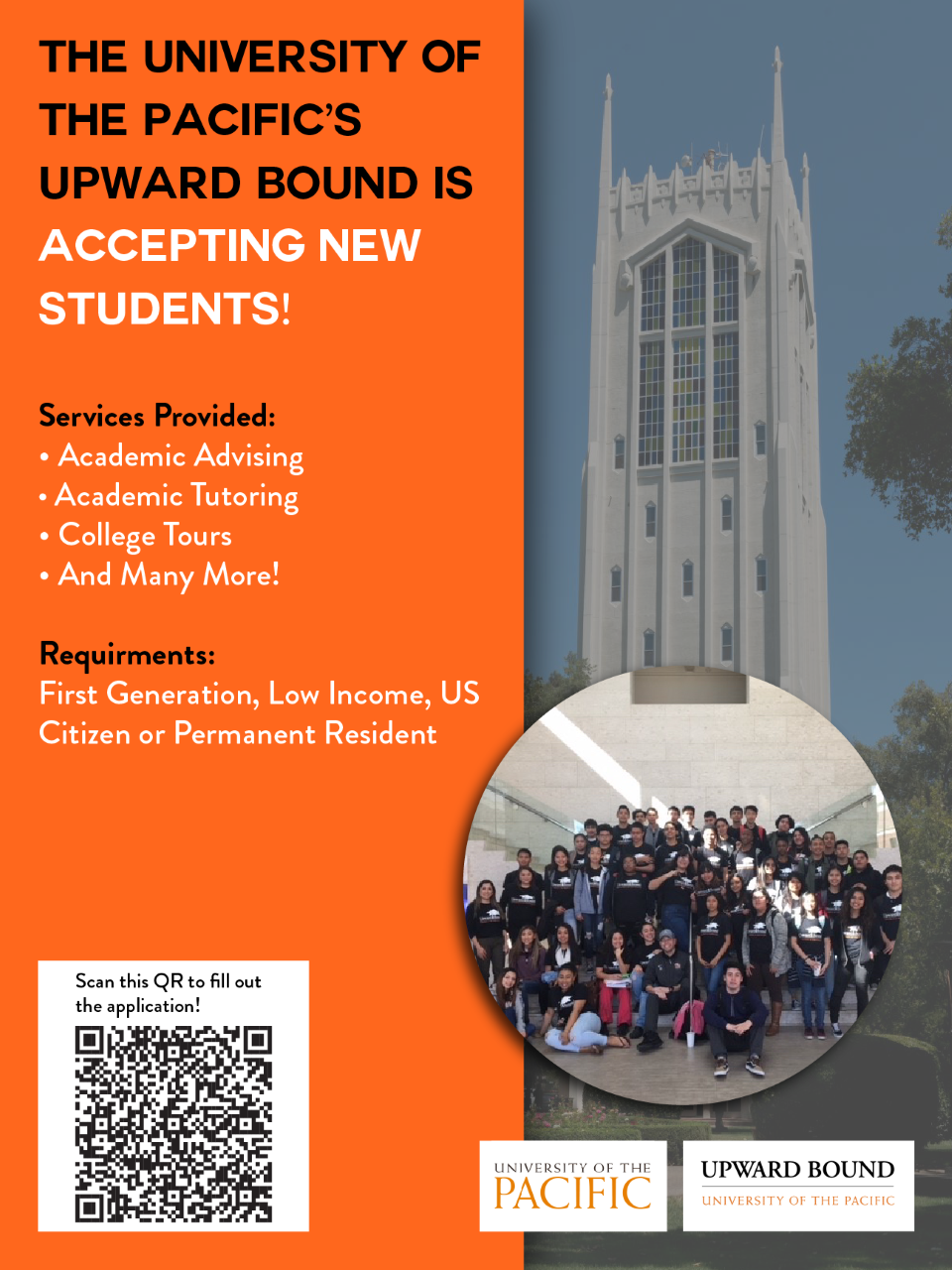 Register to be a part of Upward Bound